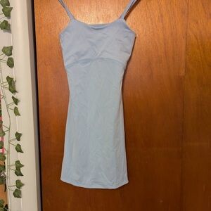 Light Blue Spaghetti Strap Dress